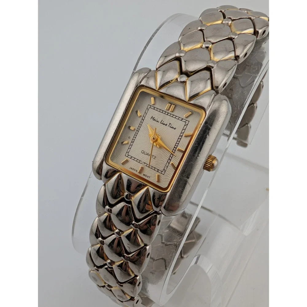 Main Line Time Womens Watch 21mm Case White Dial 7.25